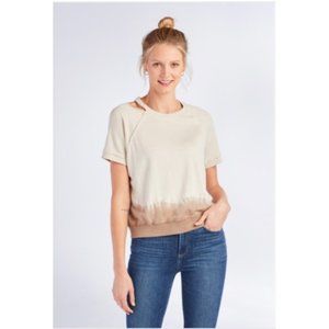 Red Haute Slit Neck Shirt XS